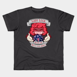 Lady Luck Bless me with your smile Kids T-Shirt